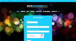 Desktop Screenshot of daveshannonmusic.com