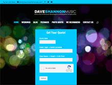 Tablet Screenshot of daveshannonmusic.com